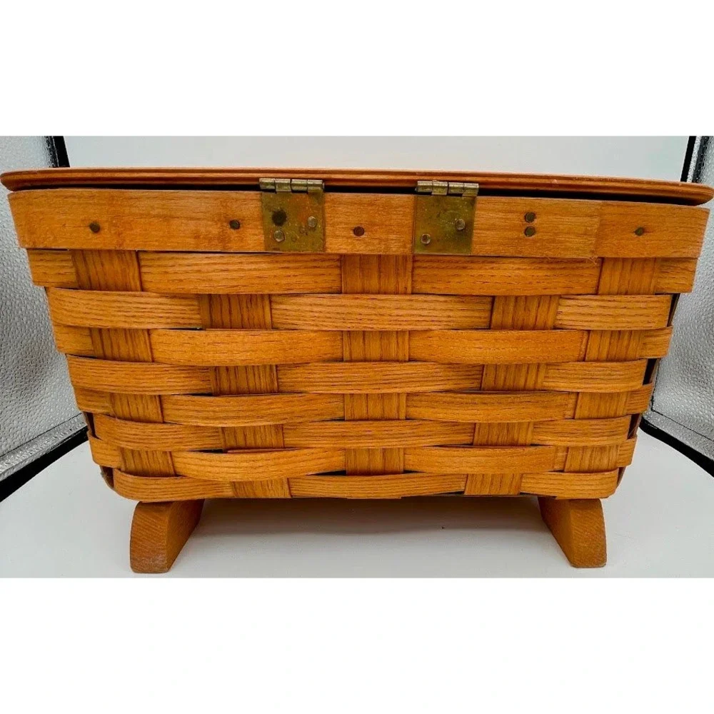 Peterboro Basket Co Ivory Soap 125th Anniversary Basket Brown Woven Wood 2004